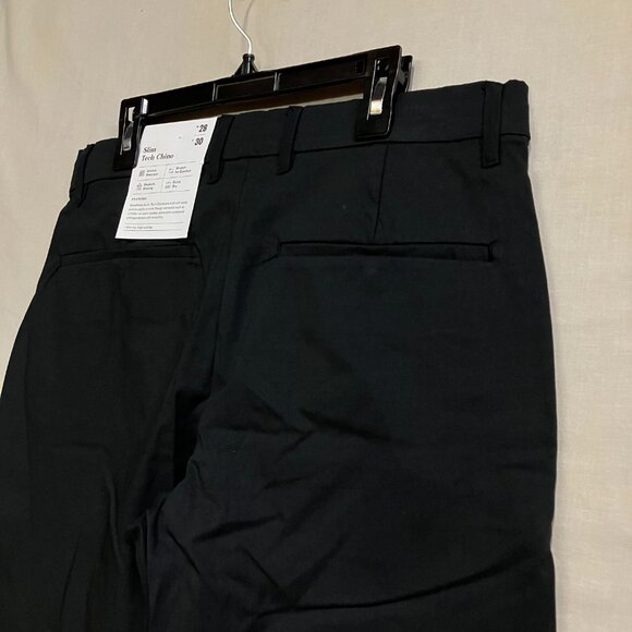 Goodfellow & Co Men's Black Skinny Fit Mid Rise Pocket Hennepin Tech Chino Pants - Picture 12 of 16